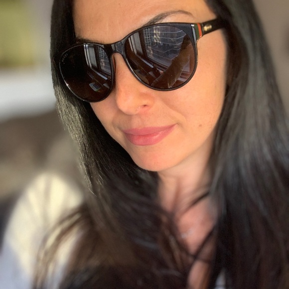 Gucci Other - Authentic GUCCI 55 Round core logo Acetate sunglss